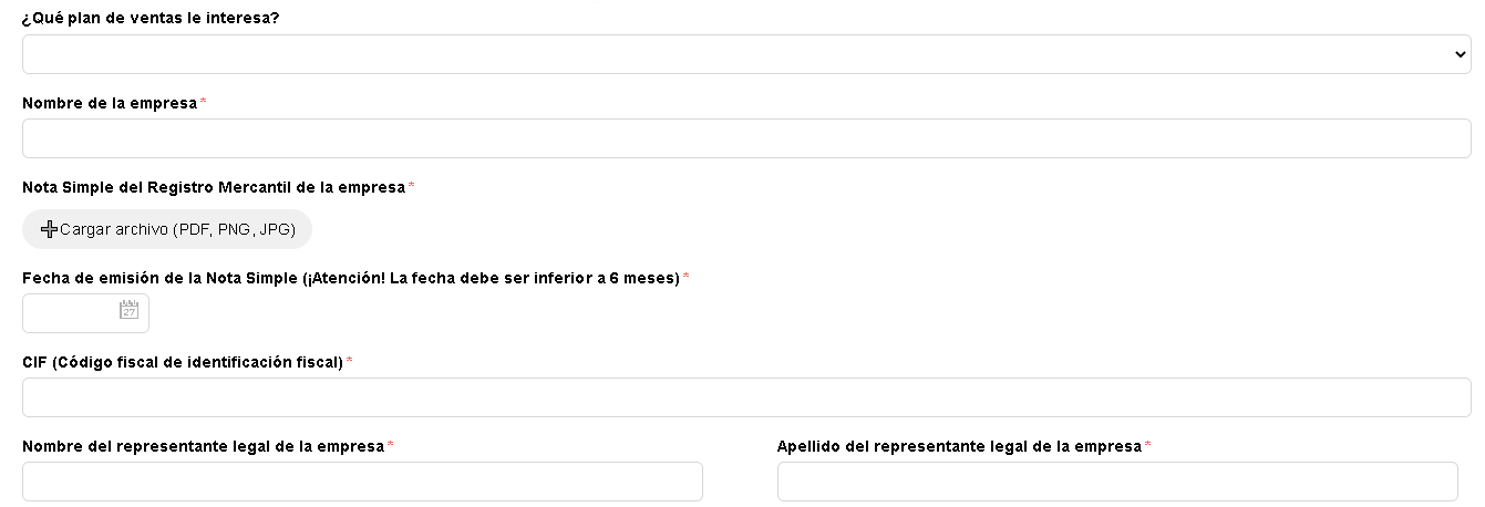 Regístrate como vendedor