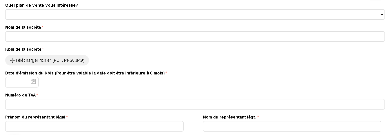 Inscrivez-vous comme vendeur