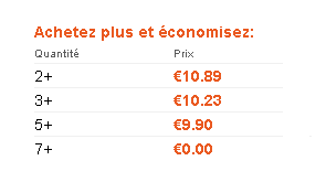 Exemple de rabais sur quantité